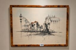Jean-Michel Calas – „Postavy s dáždnikmi“